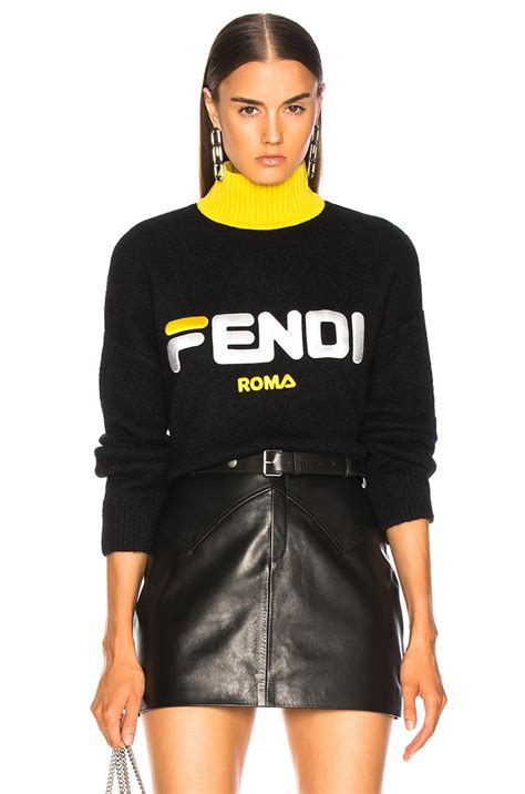 fendi cat sweater|Fendi oversized sweater.